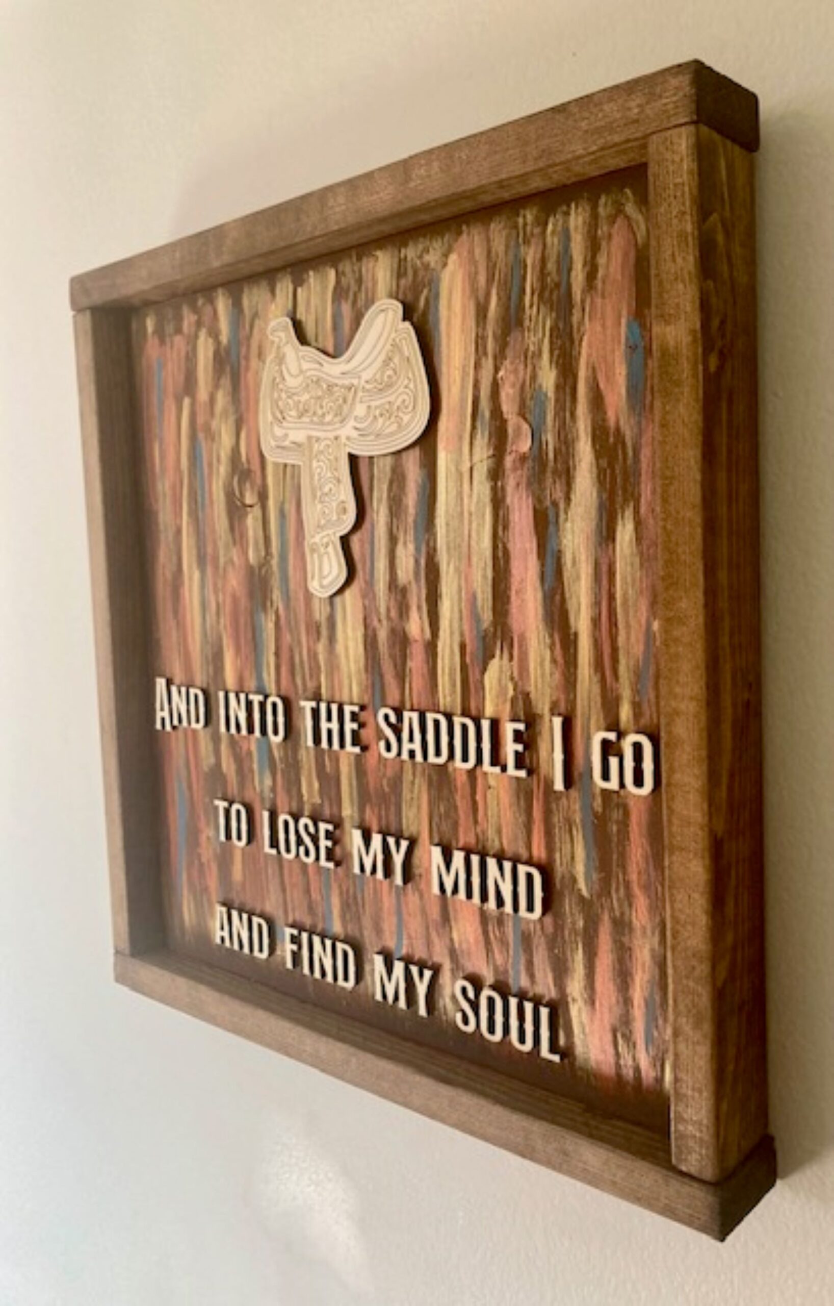 rustic western saddle sign rustic western saddle sign