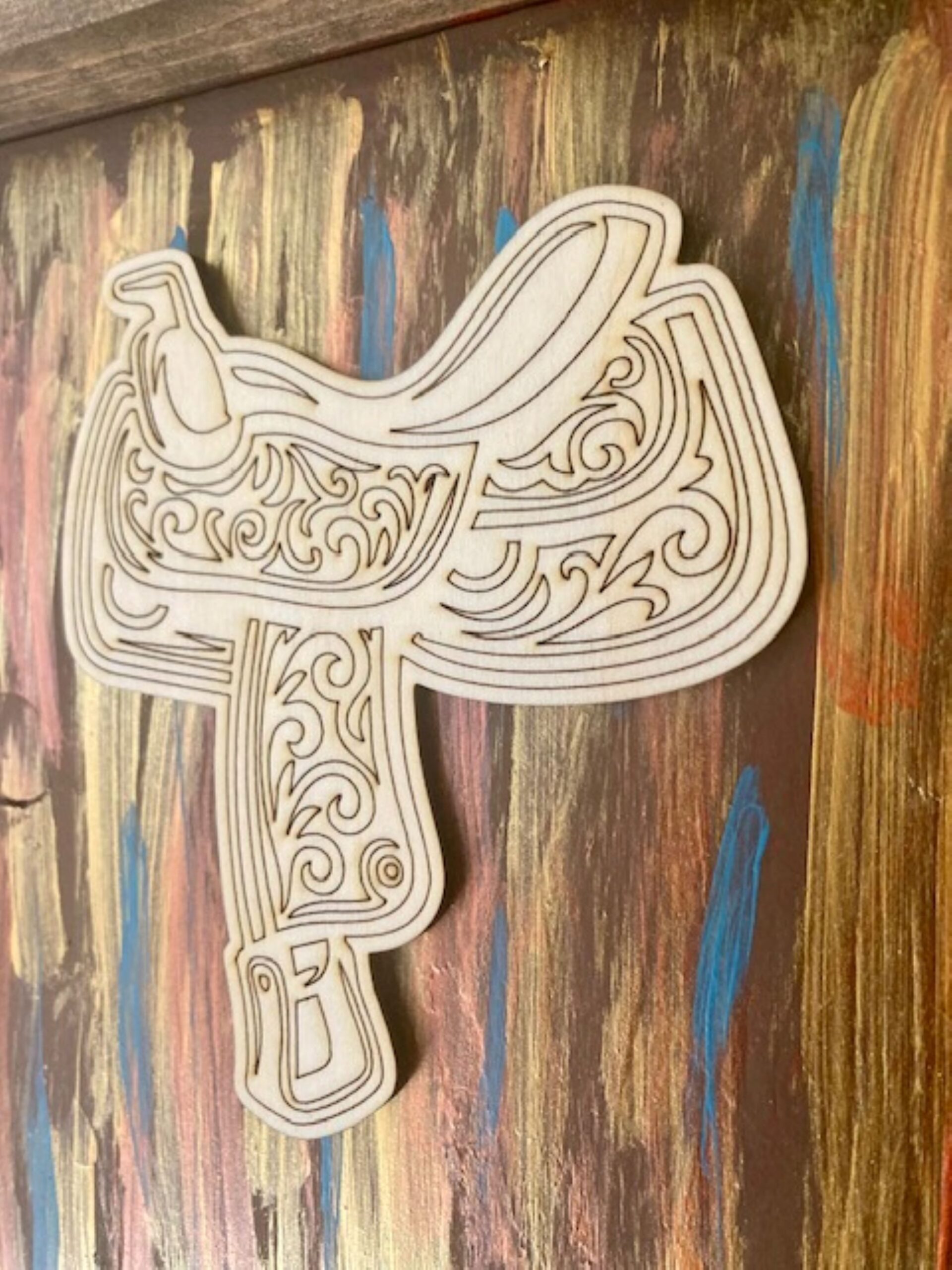 rustic western saddle sign rustic western saddle sign